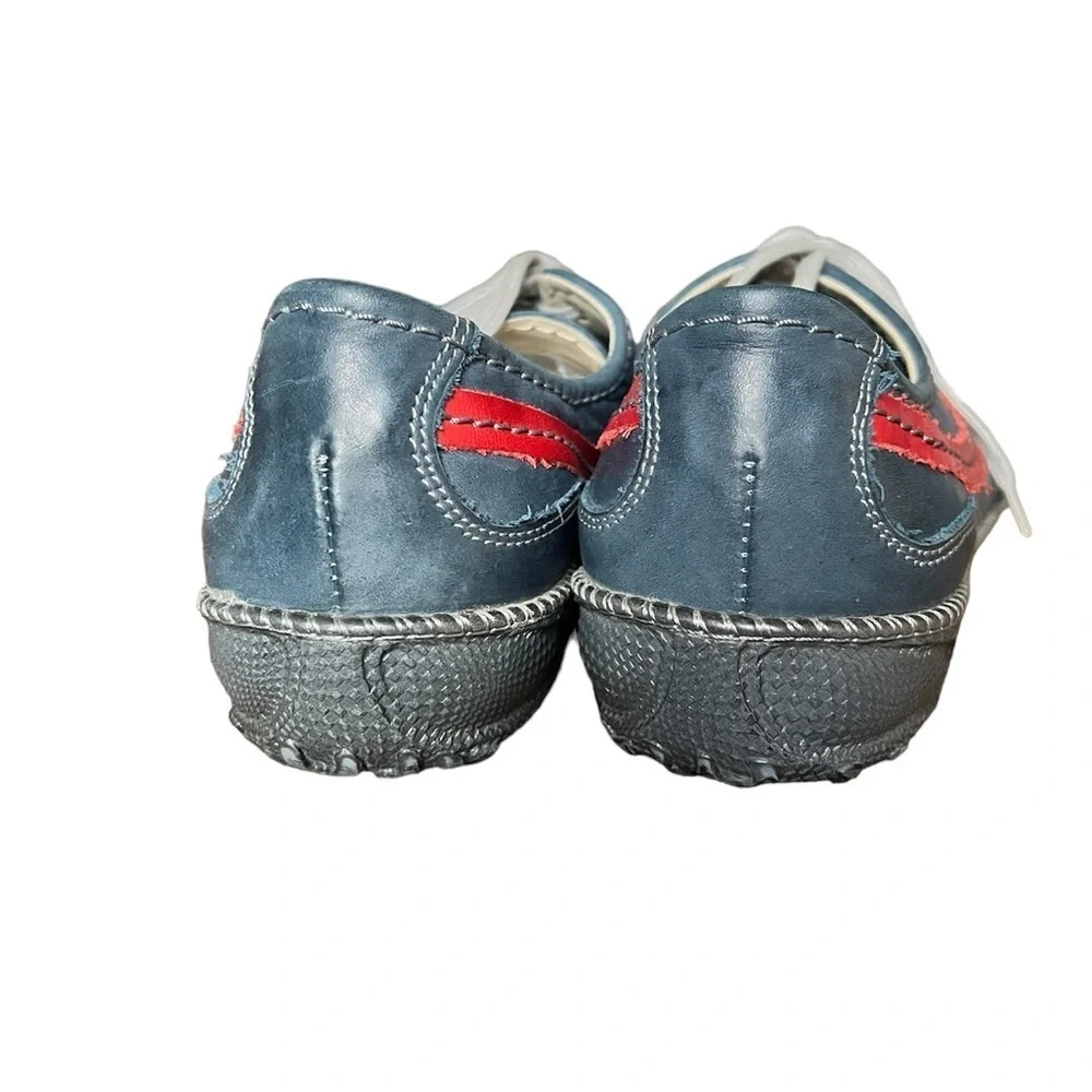 STELLA soft cornflour blue leather sneakers